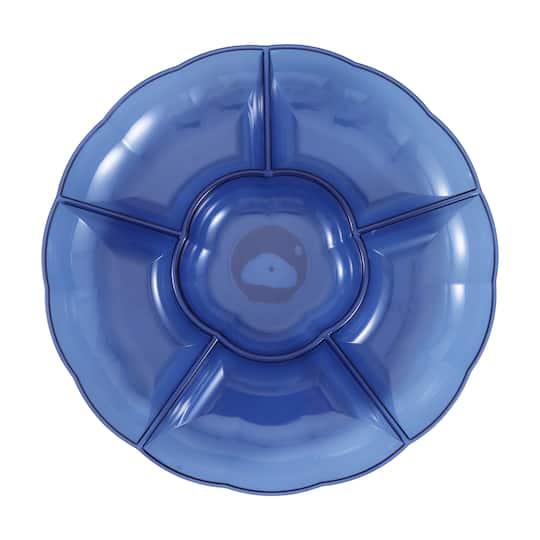 Michaels, 12" Divided Round Plastic Tray by Celebrate It™ – Category: Party Serveware